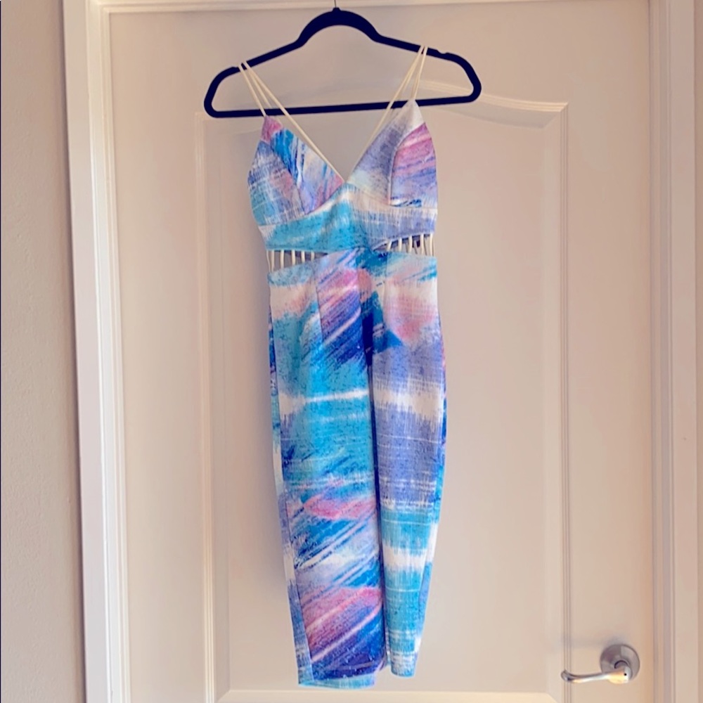 Colorful Midi Party Dress